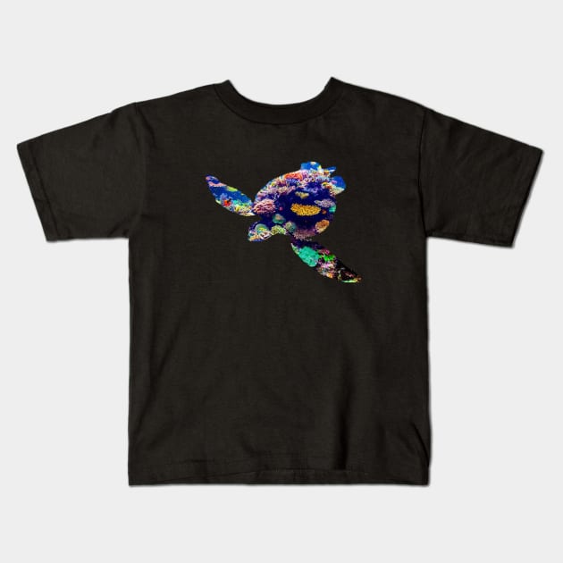 Turtle Aquarium Kids T-Shirt by koifish